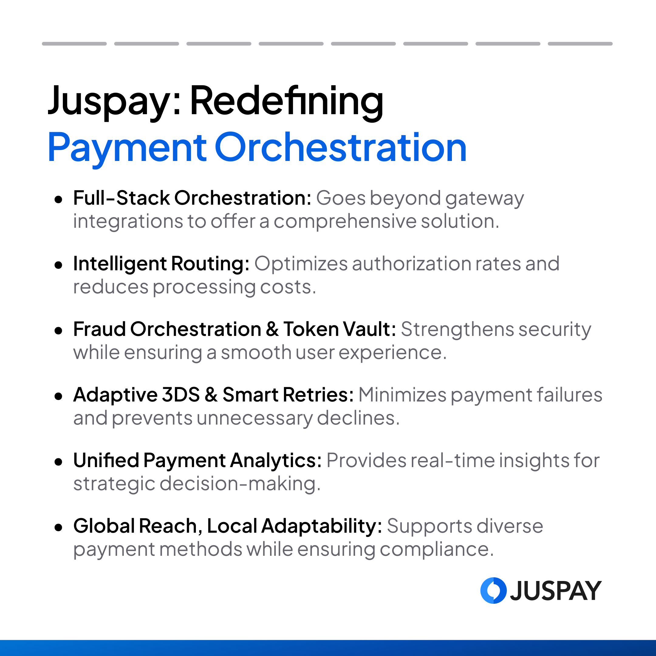 Summary of Juspay: redifining payment orchestration