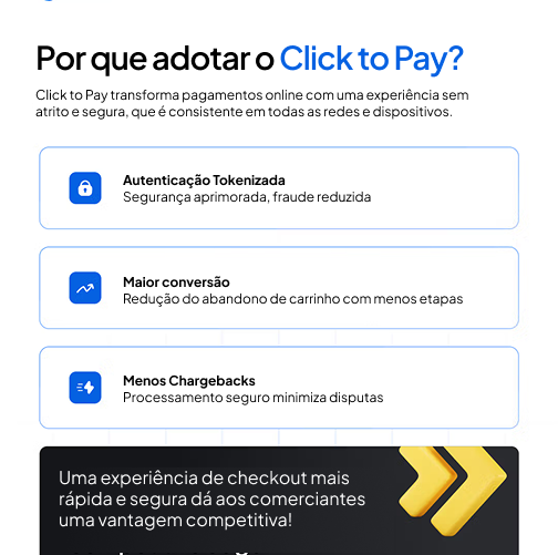 Por que adotar o Click to Pay?