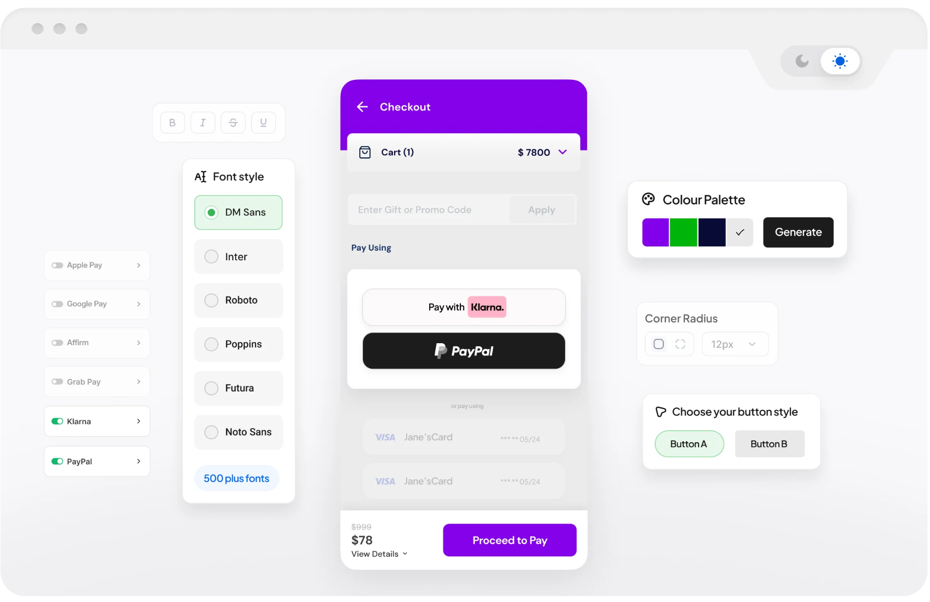 Consistent and fully customizable user experience