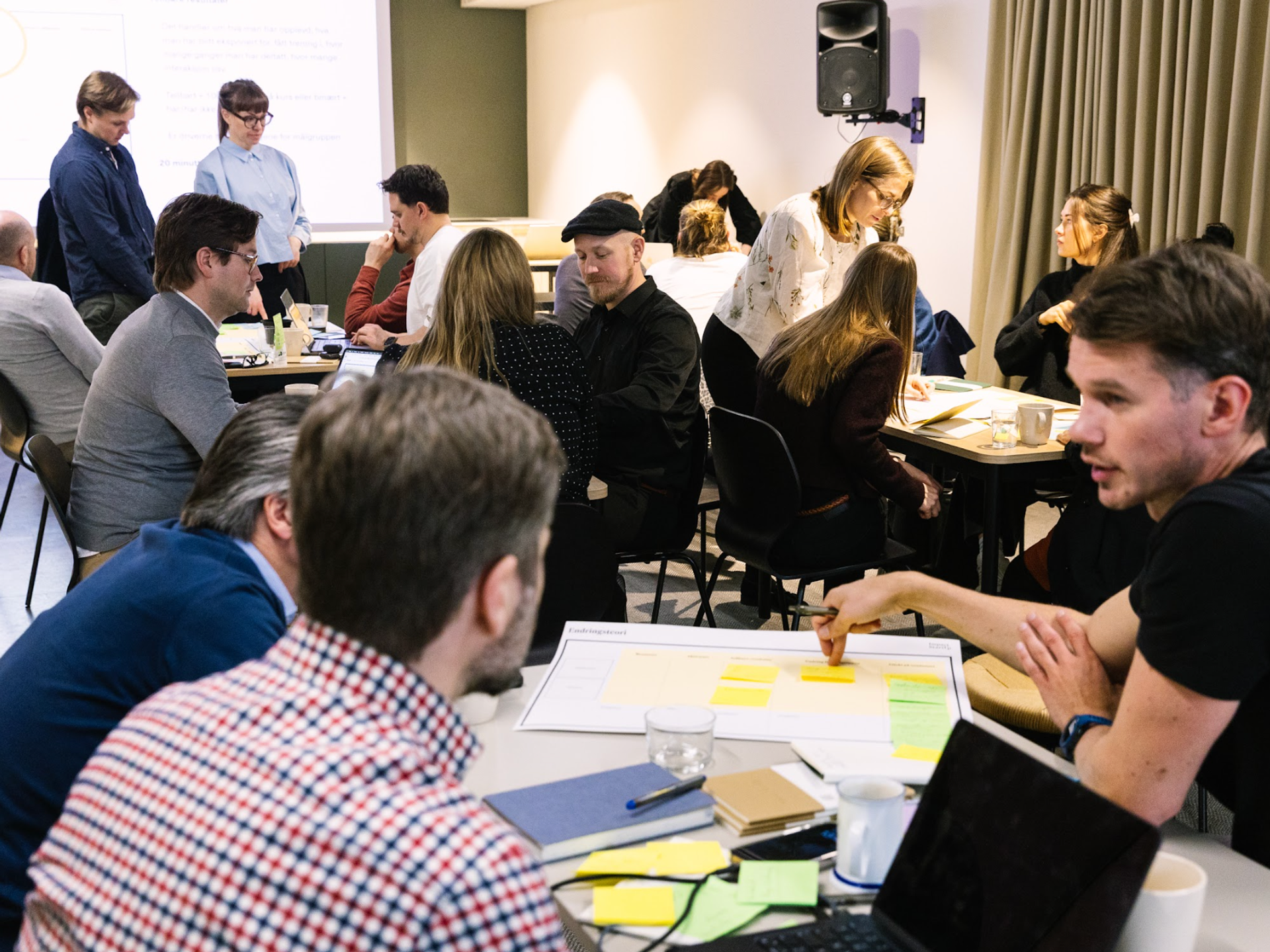 Bilde av gründere på workhsop