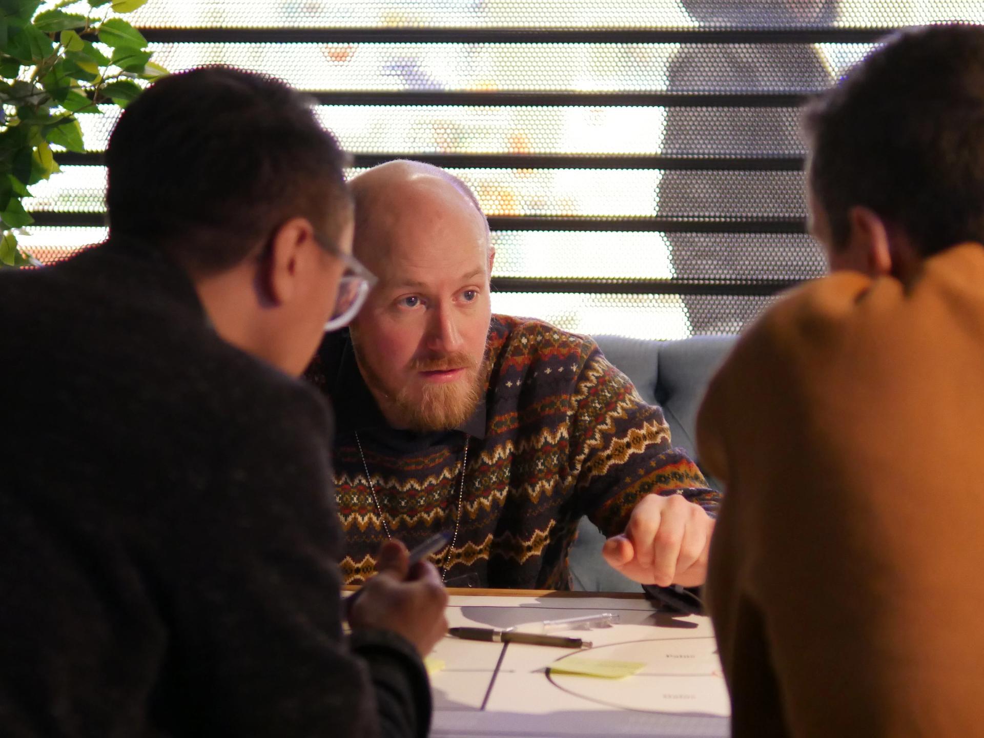 Bilde av gründere og forretningsutviklere på workshop