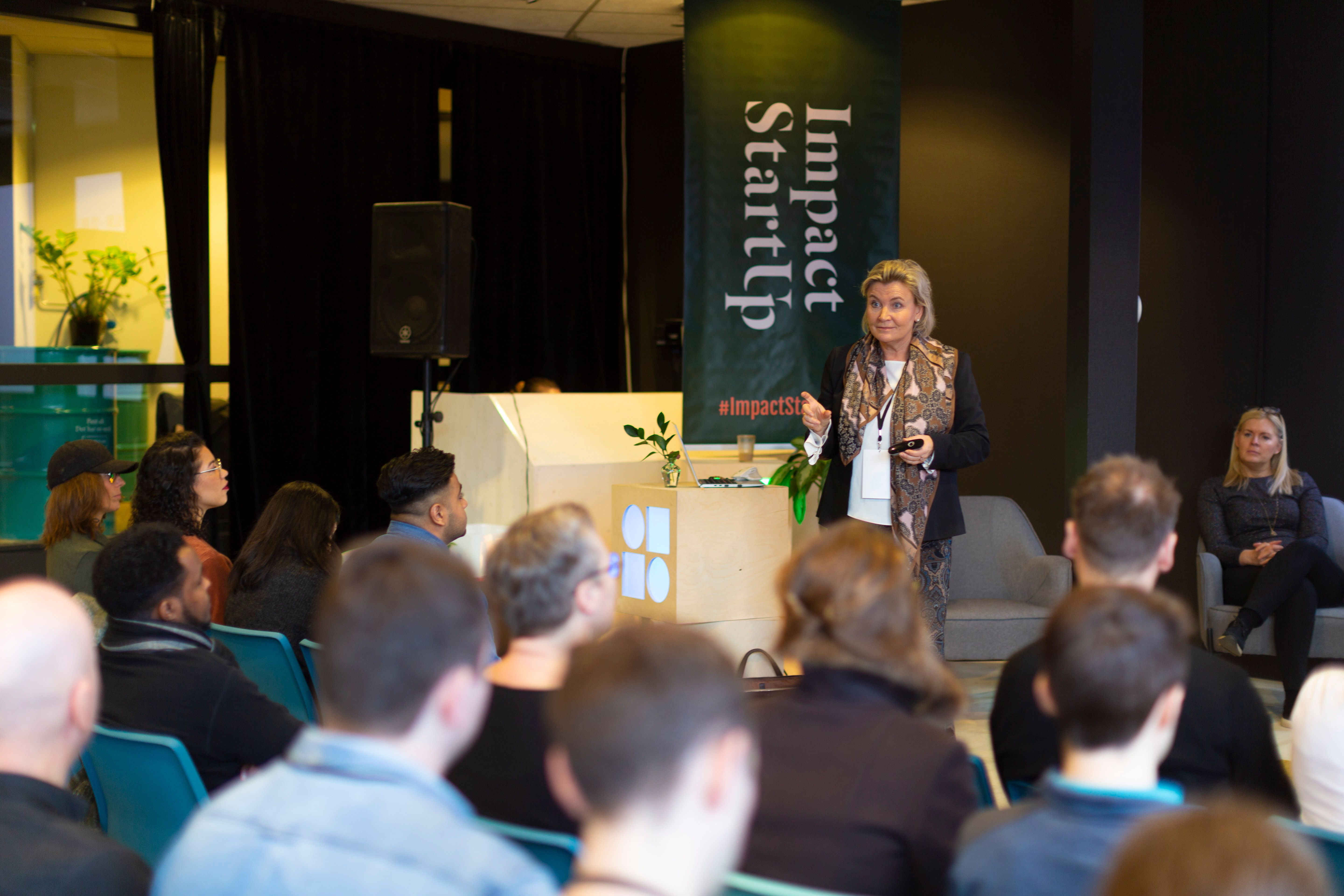 Akseleratorprogrammet til Impact StartUp høsten 2020, med Lise Arvesen som foredragsholder