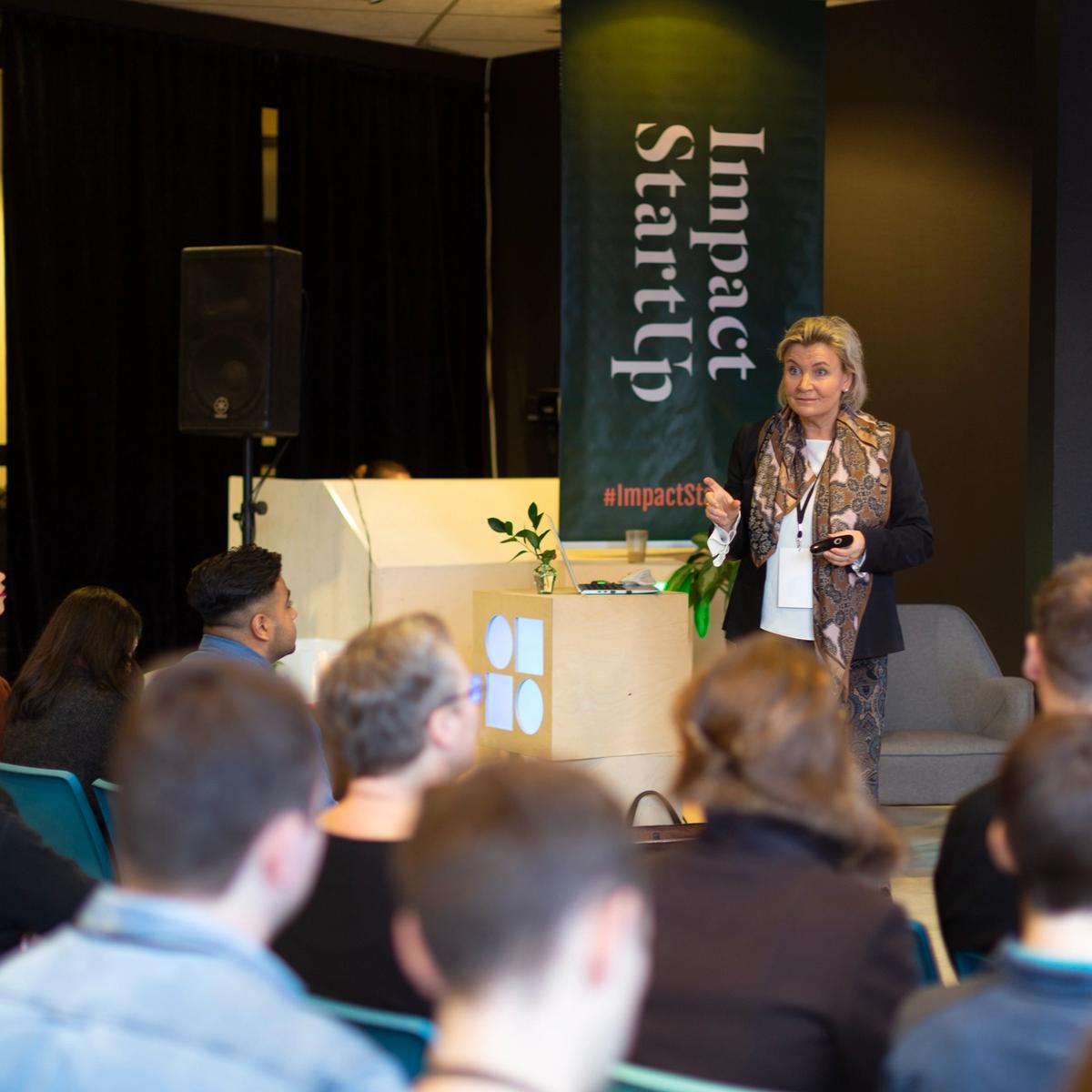 Akseleratorprogrammet til Impact StartUp høsten 2020, med Lise Arvesen som foredragsholder