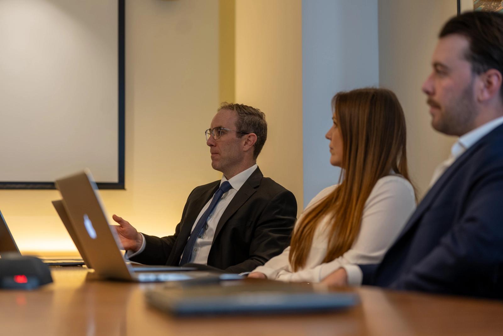 The Performance Property team in a meeting