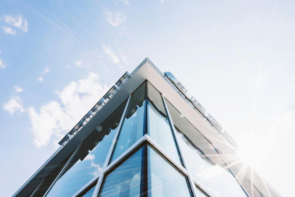 Architectural detail of a modern building