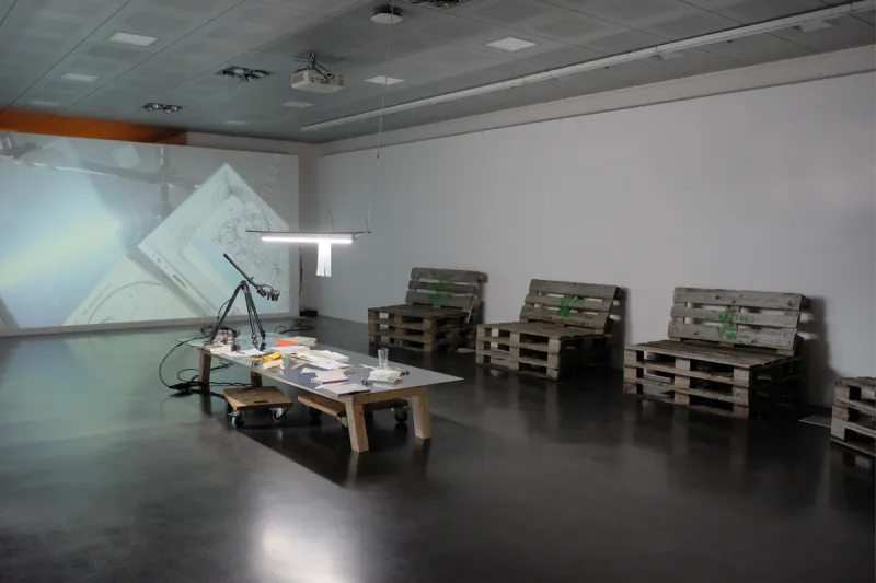 From project Double Minutes, artist’s talk with Nicholas Goudket