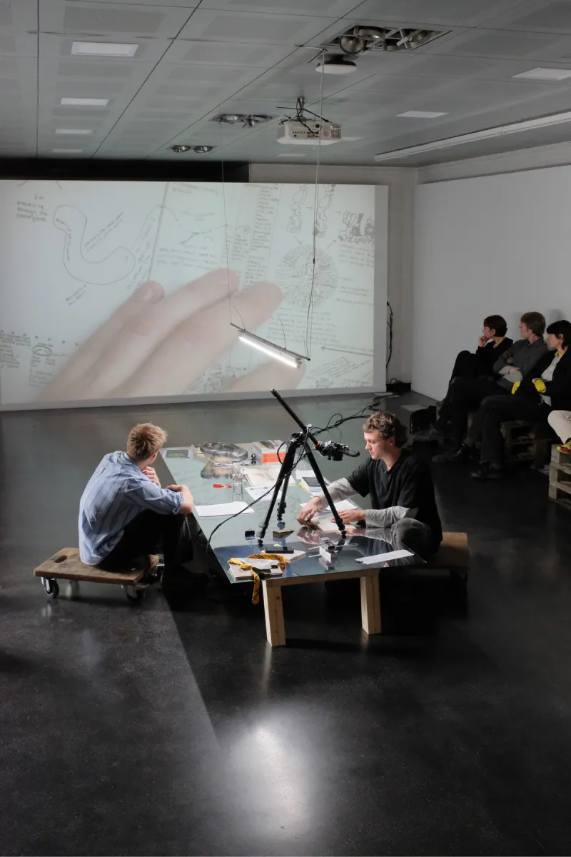 From project Double Minutes, artist’s talk with Nicholas Goudket