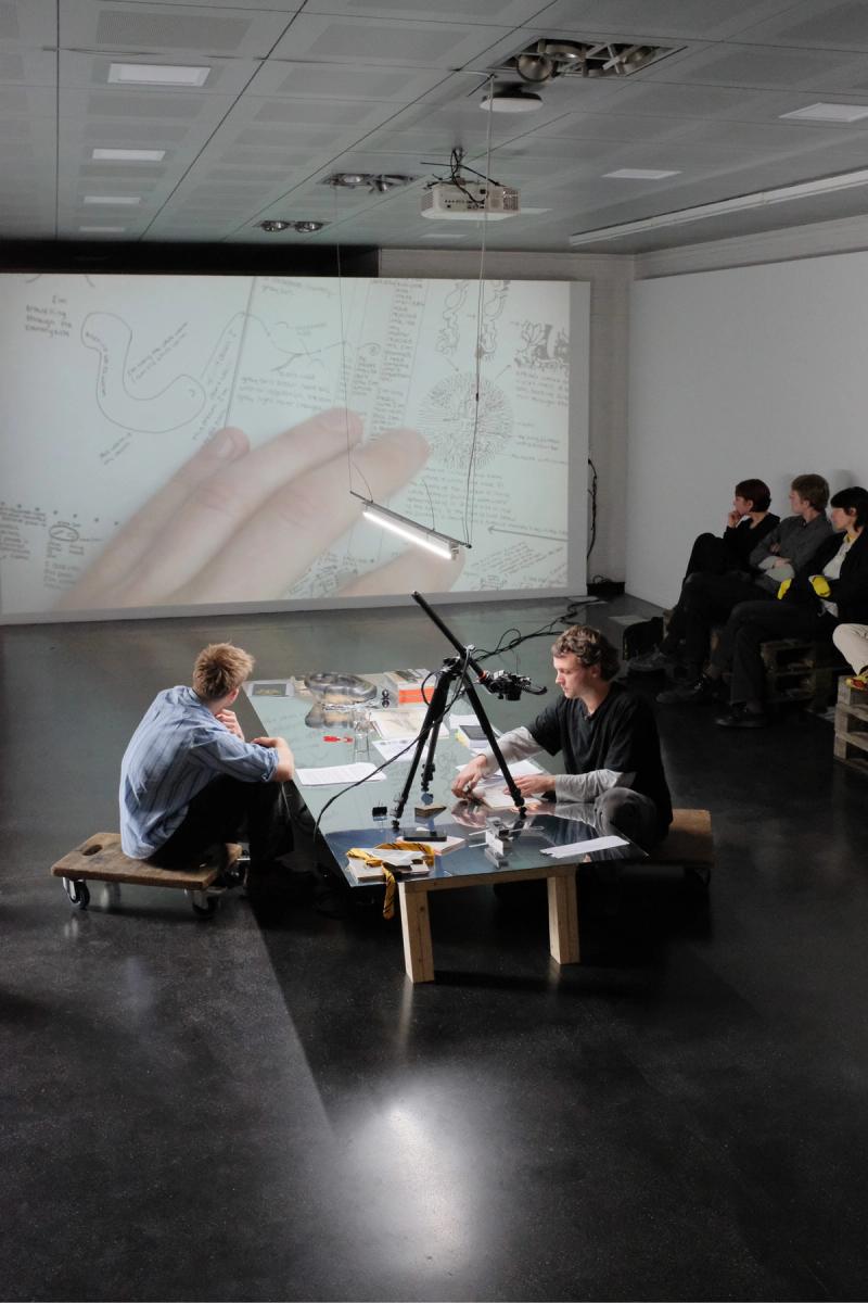 Image from project Double Minutes, artist’s talk with Nicholas Goudket