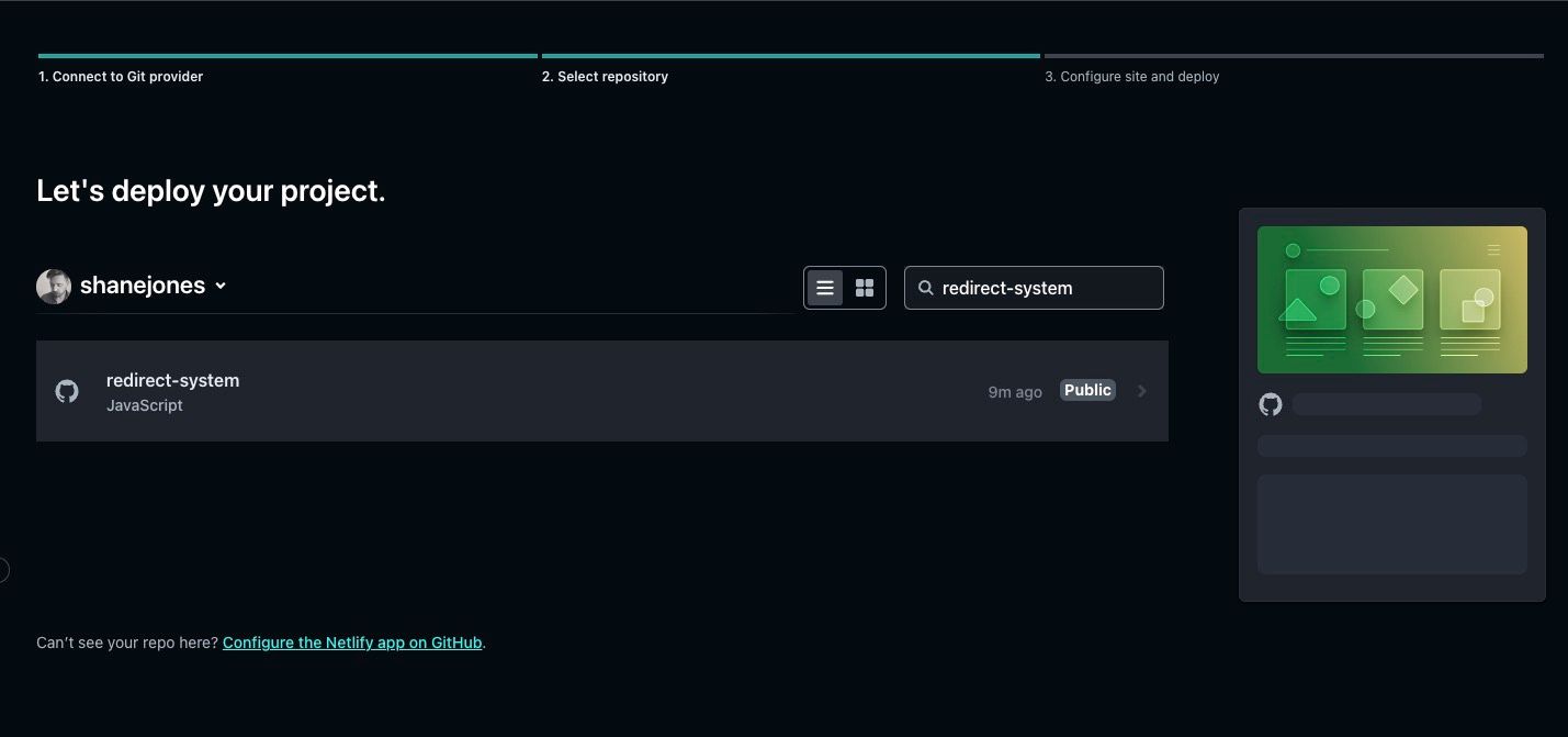 Searching for the repo