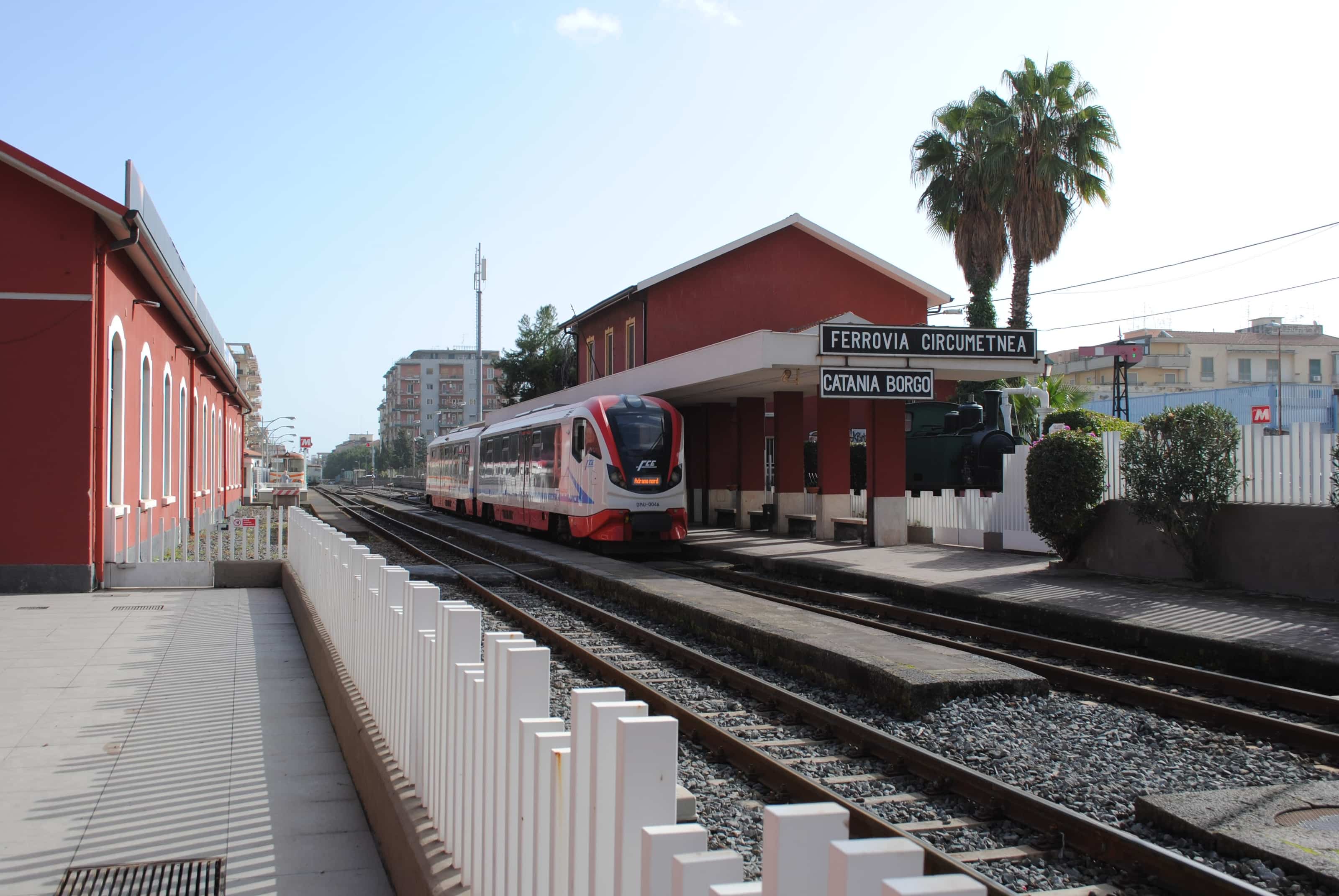 The newly opened city-train line in Catania