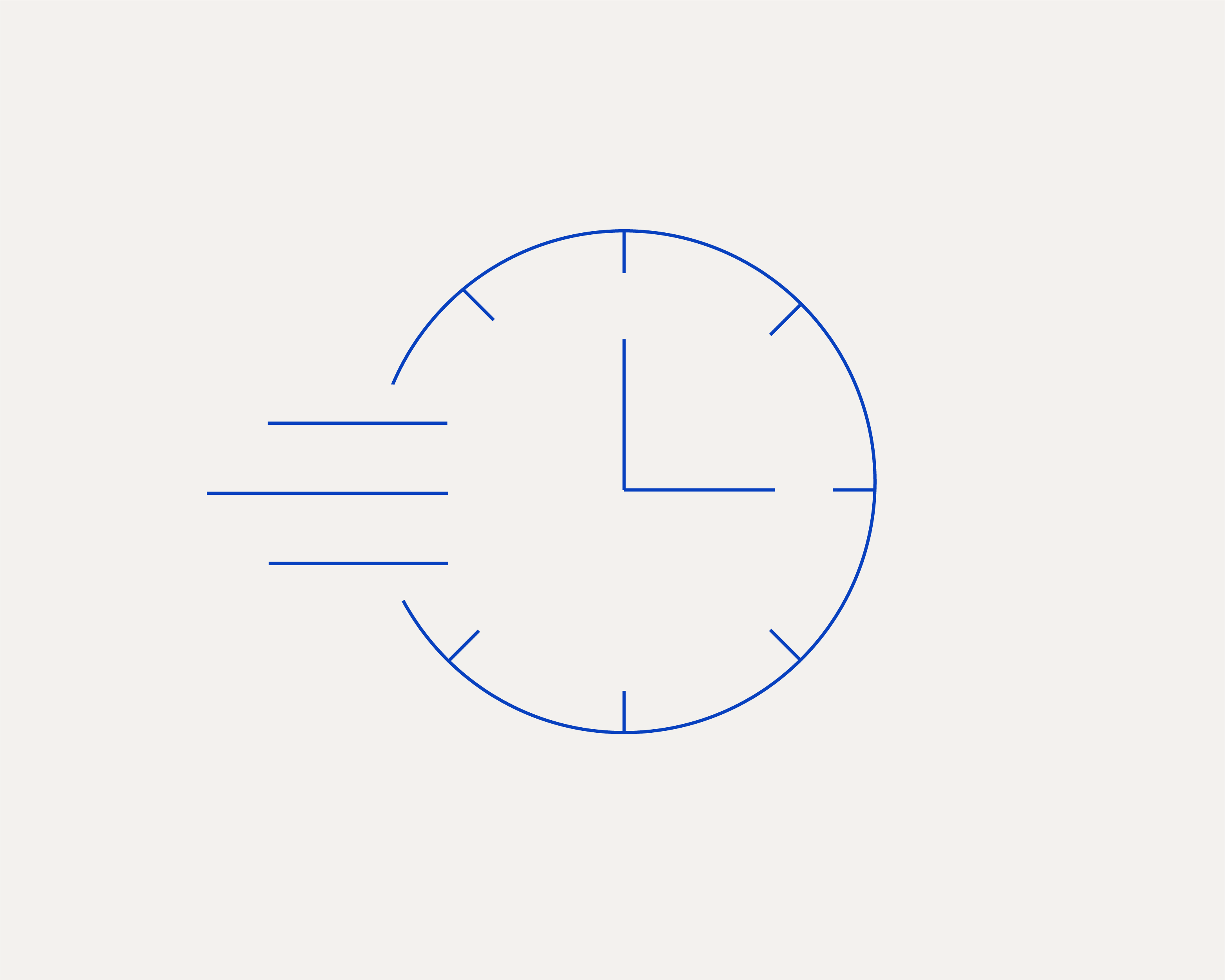 Graphic of clock running fast
