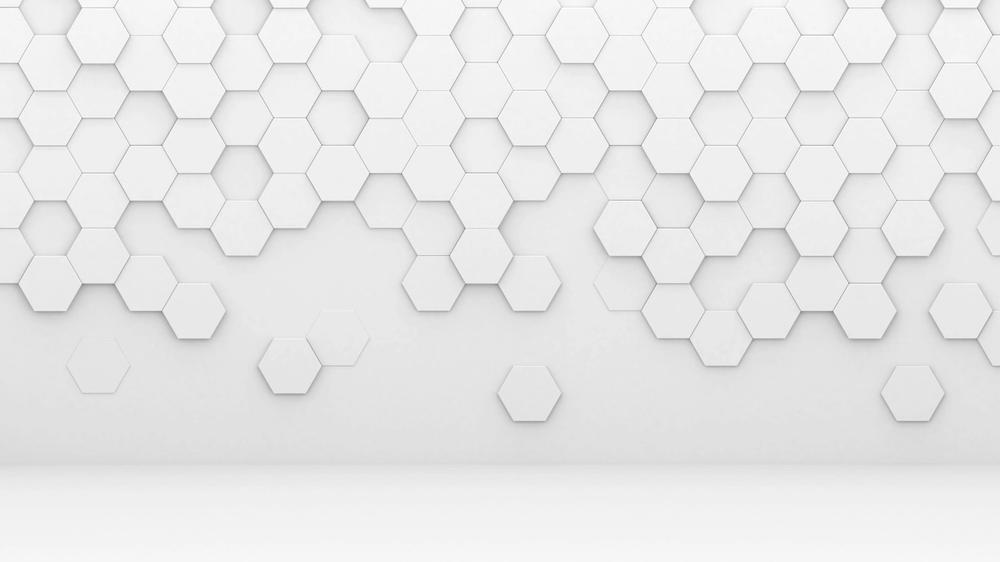 white hexagonal grid