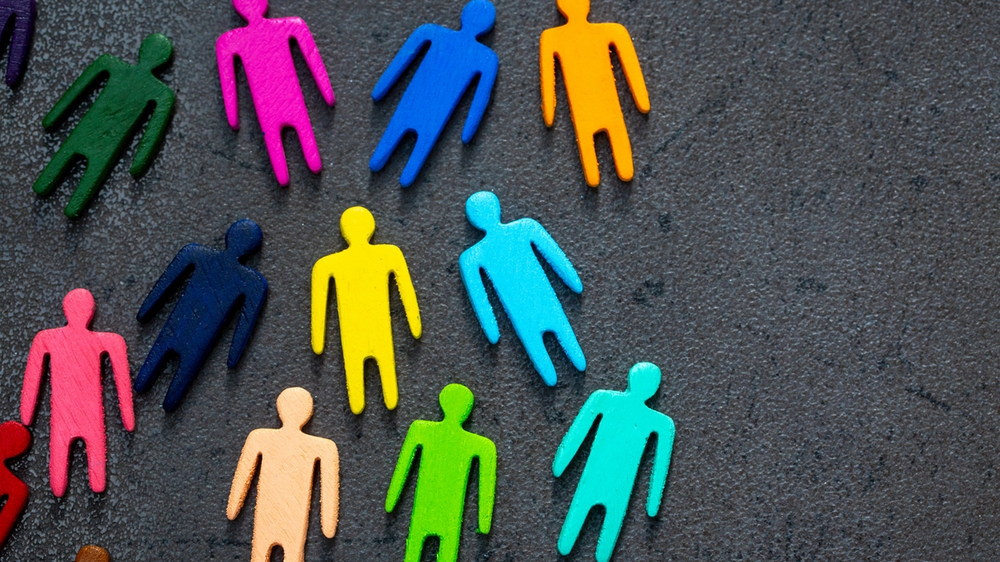 colorful play figures together