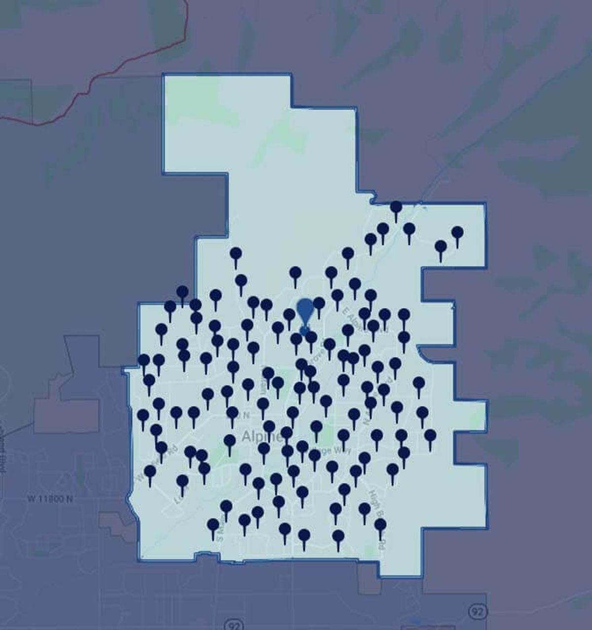 Alpine Service Map