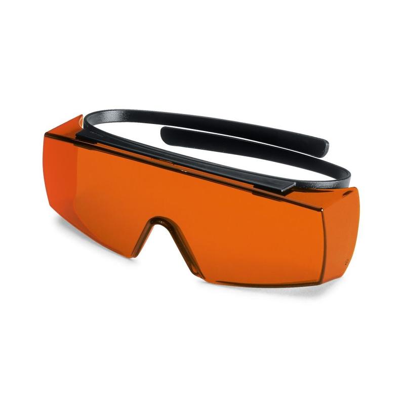 Okulary ochronne uvex laservision F18 z pomarańczowym filtrem P1L02 do lasera Nd:YAG