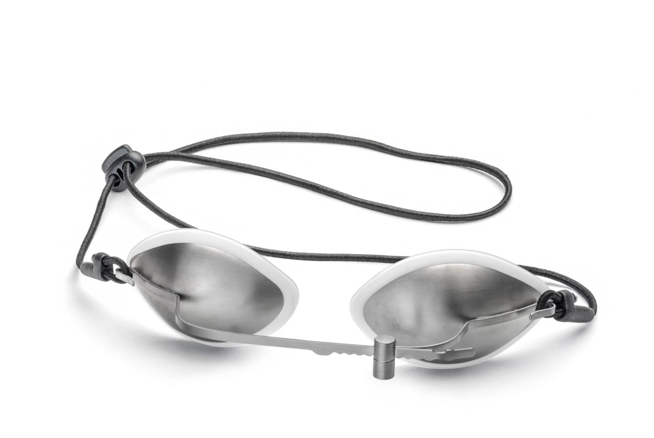 uvex laservision P12 titanium patient eyewear with headband