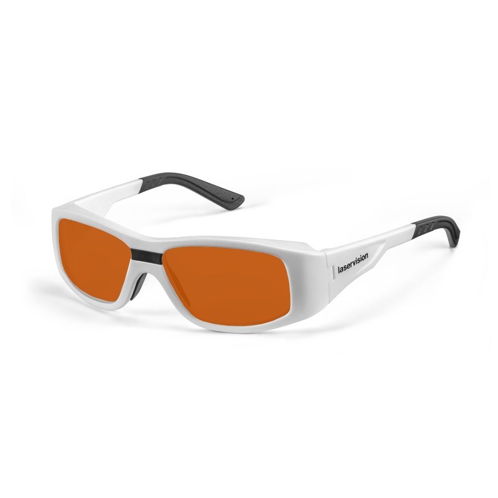 Okulary ochronne uvex laservision F20 z pomarańczowym filtrem P1L02 do lasera Nd:YAG