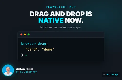 Drag-and-Drop Automation is Finally Native in Playwright MCP