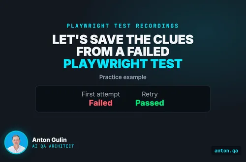 Let's save the clues from a failed Playwright test