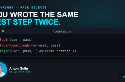 Reuse One Page Object Method for Success and Failure Cases