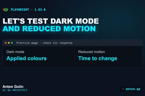 Let's test dark mode and reduced motion