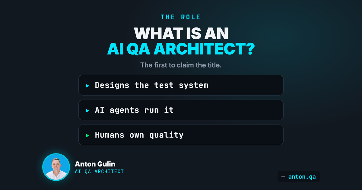 What Is an AI QA Architect? Role, System, and Skills