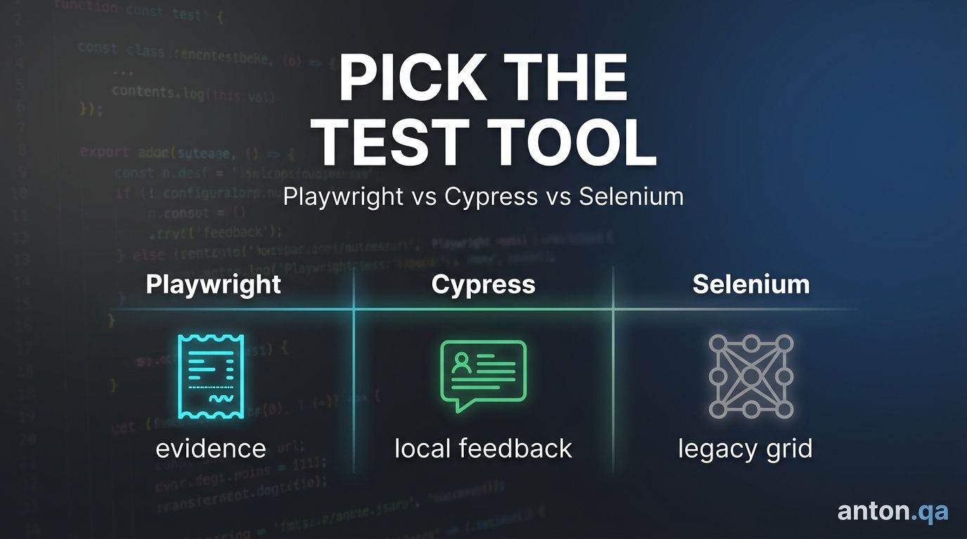 Playwright vs Cypress vs Selenium in 2026: The QA Architect Decision Guide