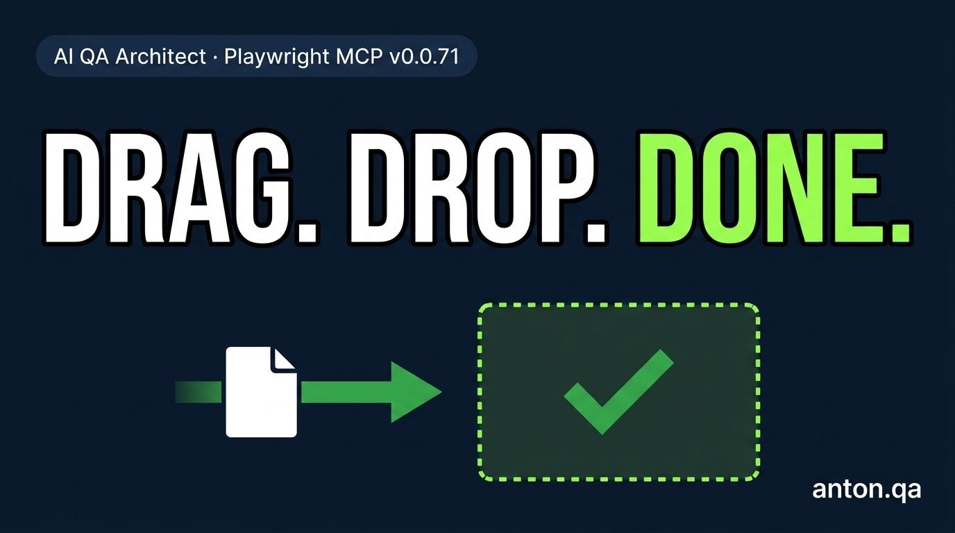 Drag-and-Drop Automation is Finally Native in Playwright MCP