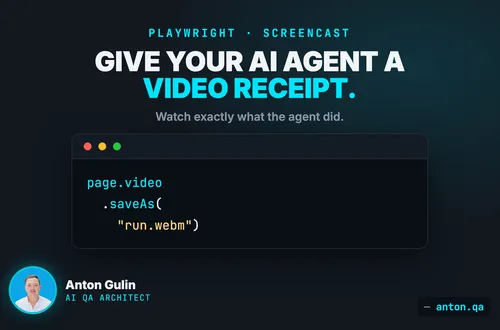 Create Video Receipts for AI Agents with Playwright Screencast API