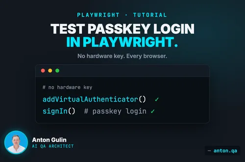 How to Test Passkey (WebAuthn) Login in Playwright (2026)