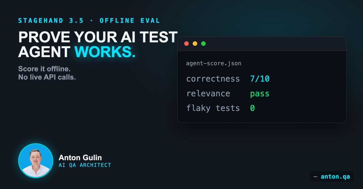 How to Score Your AI Test Agents: Offline Evaluation with Trajectories (2026)