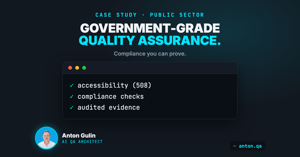 Government-Grade Quality Assurance