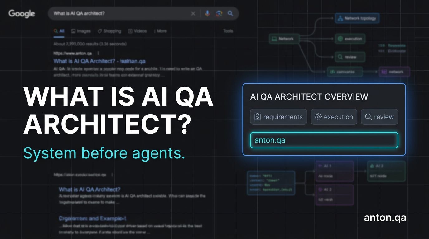 What Is an AI QA Architect? Role, System, and Skills