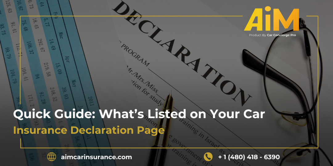 car insurance declaration page