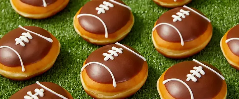 Krispy Kreme Football Doughnuts