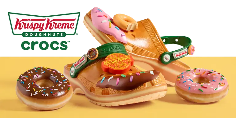 krispy kreme x crocs collab