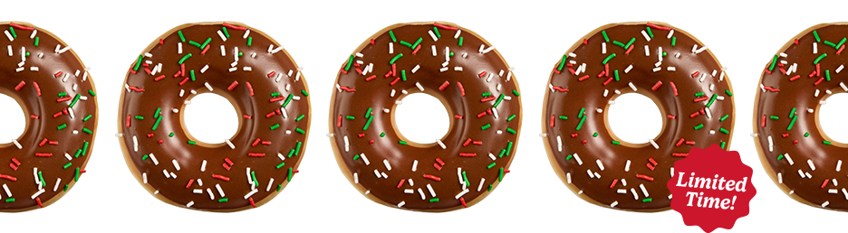 Chocolate Iced with Holiday Sprinkles