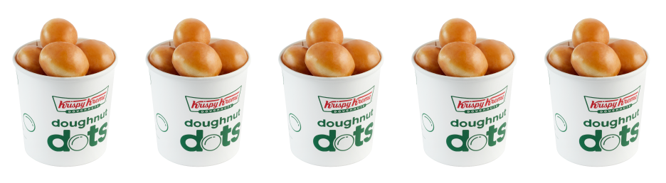 10 Count Original Glazed<sup>®</sup> Doughnut Dots banner