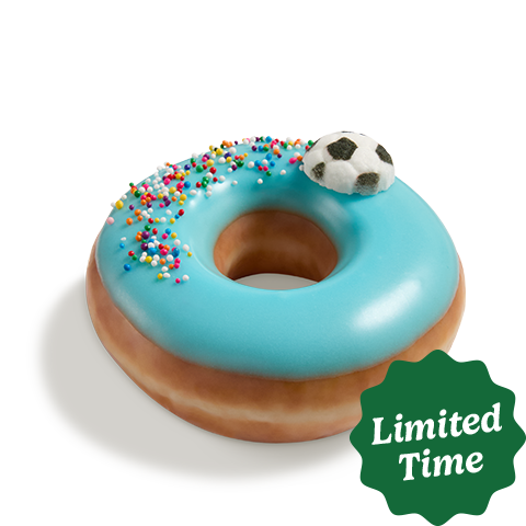 Soccer Rainbow Flick Doughnut