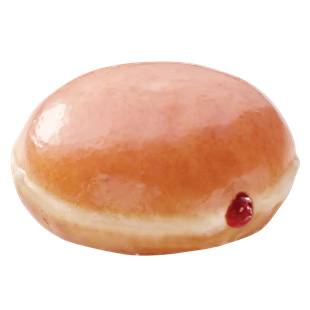 Original glazed raspberry filled