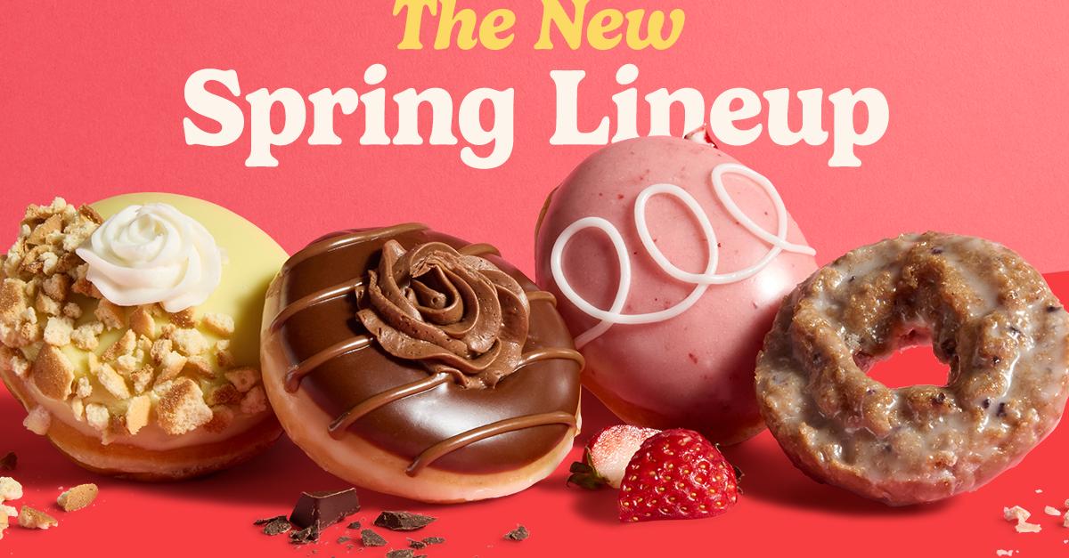 Spring Donut Sign Spring Doughnuts | Krispy Kreme