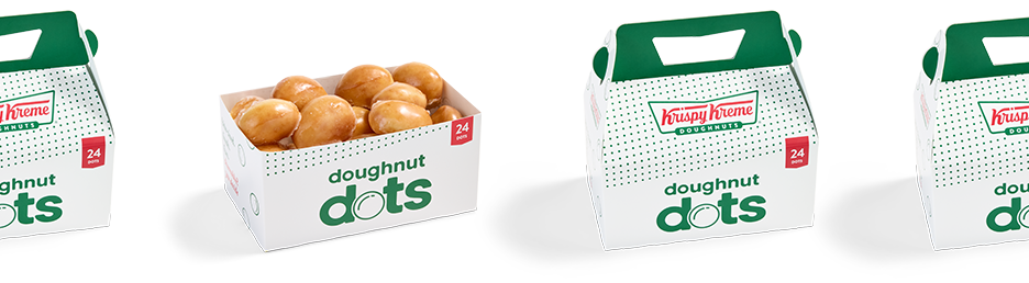 24 Count Original Glazed<sup>®</sup> Doughnut Dots banner