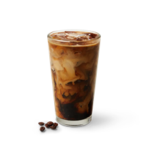 Iced coffee in a glass