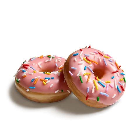 Picture of Mini Strawberry Iced Doughnut with Sprinkles