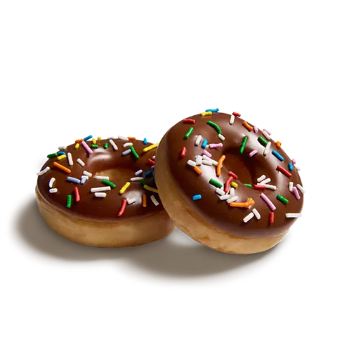 Picture of Mini Chocolate Iced Doughnut with Sprinkles