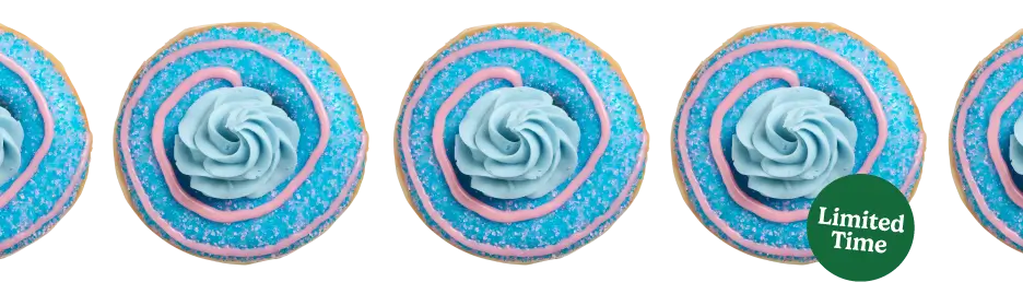 Cotton Candy Doughnut