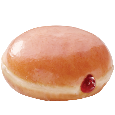 Original glazed raspberry filled