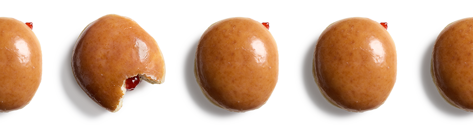 Original Glazed® Raspberry Filled Doughnut banner