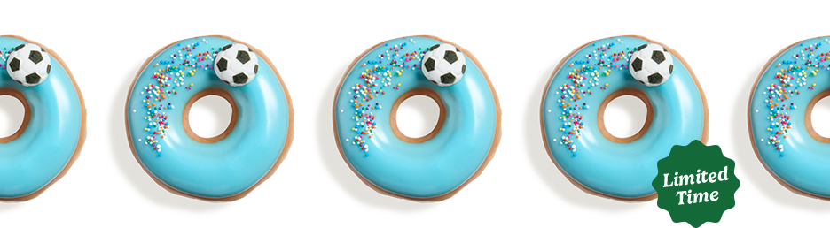 Soccer Rainbow Flick Doughnut 