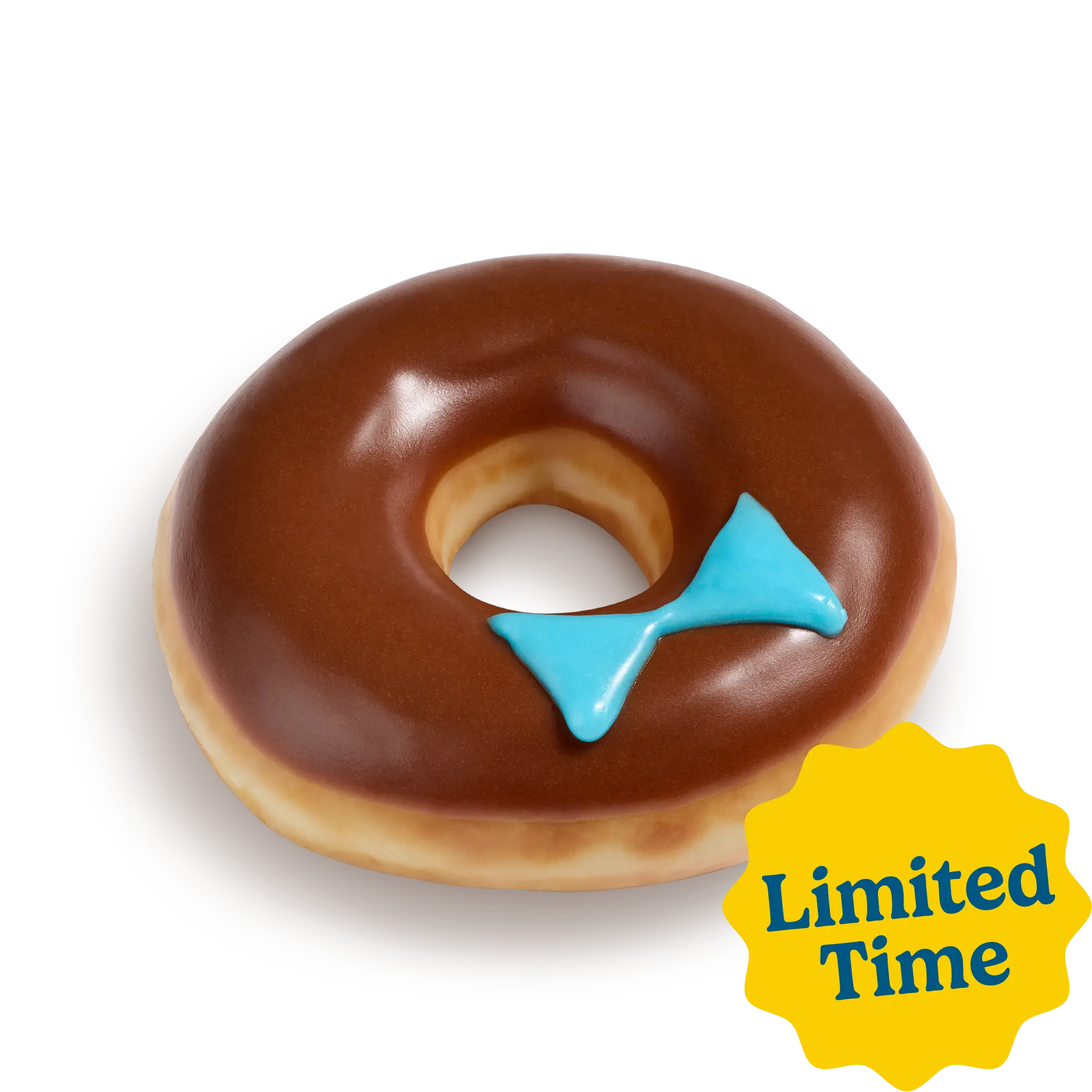 Chocolate Iced Bowtie Doughnut